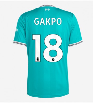 Lacne Muži Futbalové dres Liverpool Cody Gakpo #18 2025-26 Krátky Rukáv - Tretina